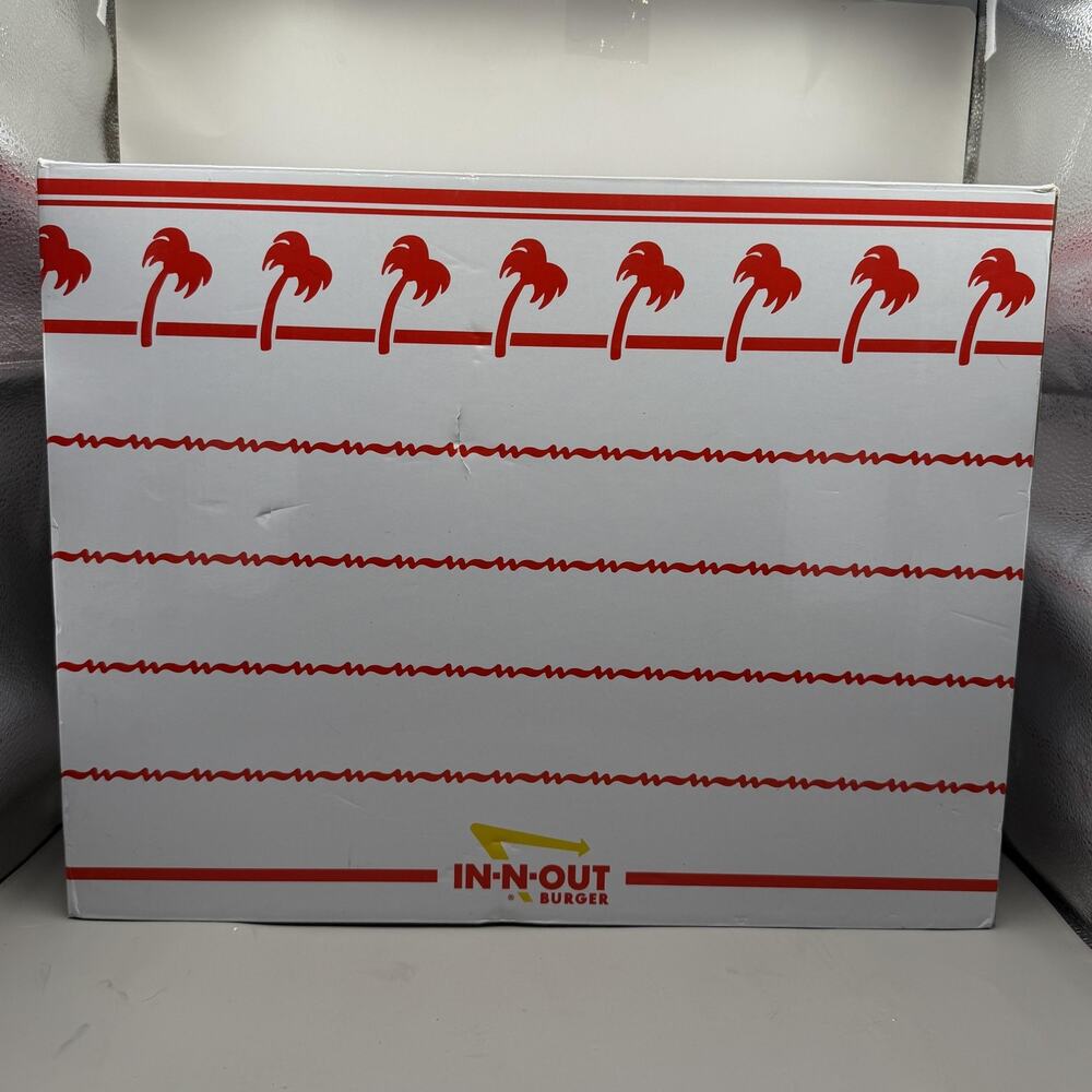 In-N-Out Burger Ceramic Canister Set Coffee Tea Sugar 3pc White Marker Kitchen - Picture 2 of 3